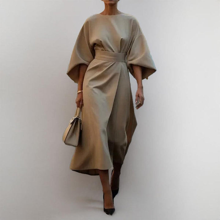 Women’s Belted Evening Dress | Maxi