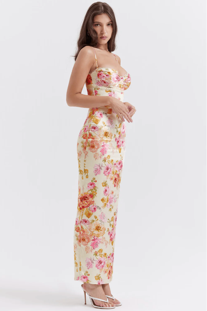 Women's Wedding Guest Floral Spaghetti Strap