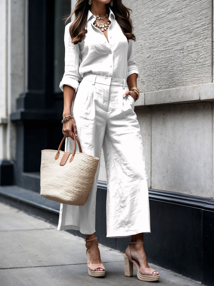 Women's Capri Pants and Loose Shirt Set