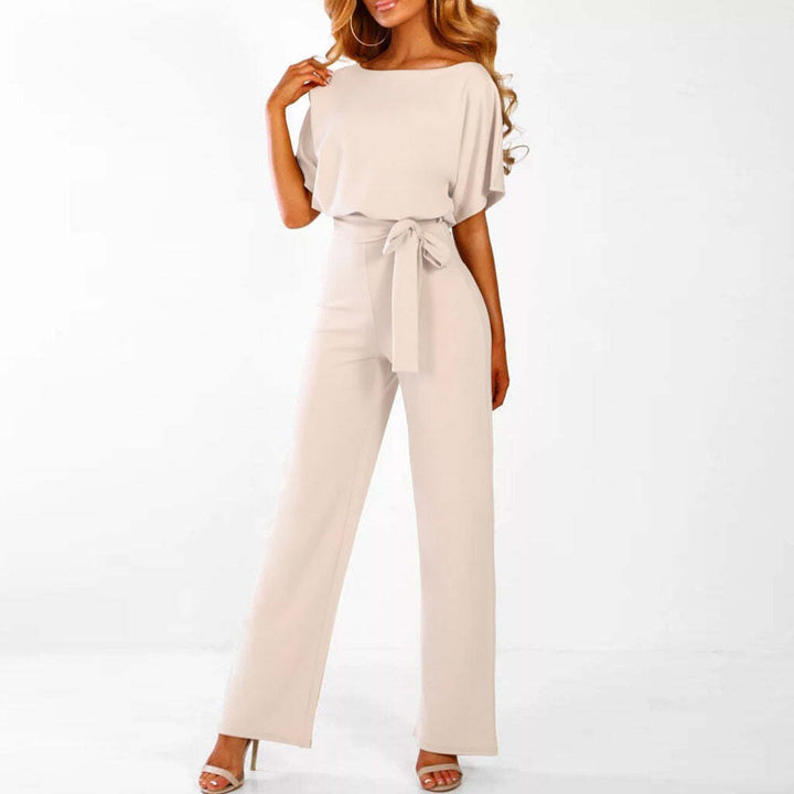 Women's Belted Wide-Leg Jumpsuit
