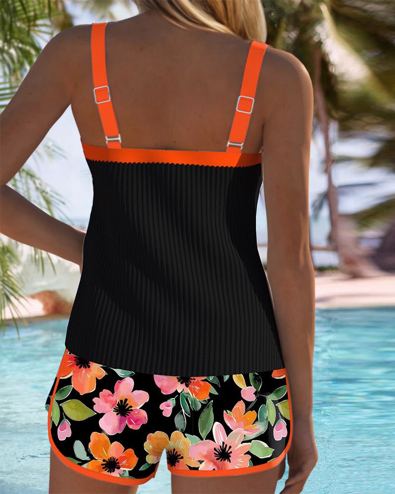 Women's Two-Piece Elegant Tankini Set