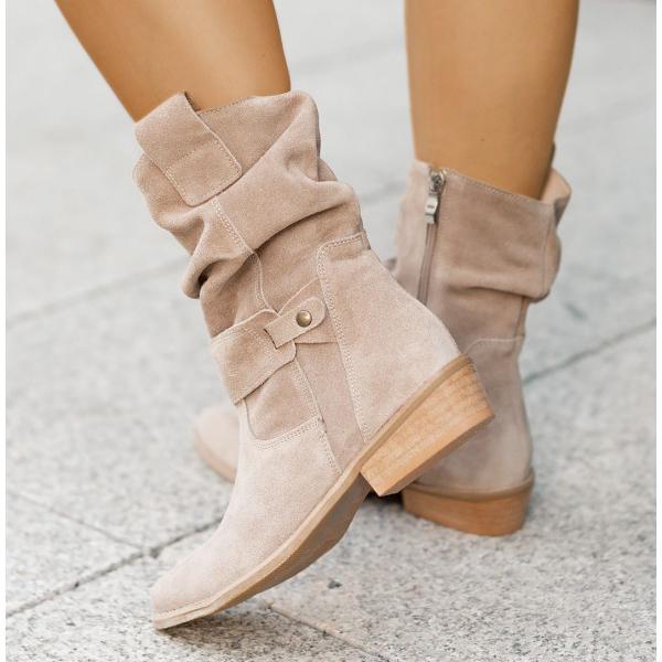 Women's Elegant Ankle Boots with Zipper Closure