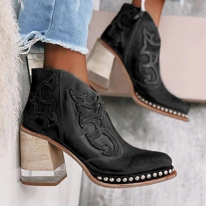 Women’s Western-Style Jersey Ankle Boot