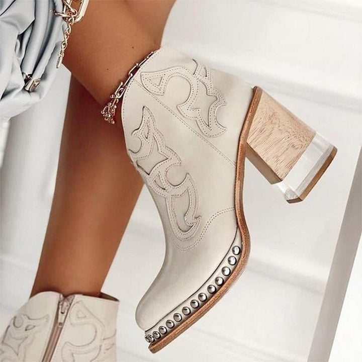 Women’s Western-Style Jersey Ankle Boot