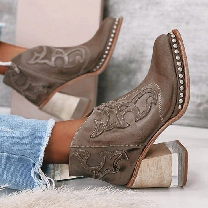 Women’s Western-Style Jersey Ankle Boot