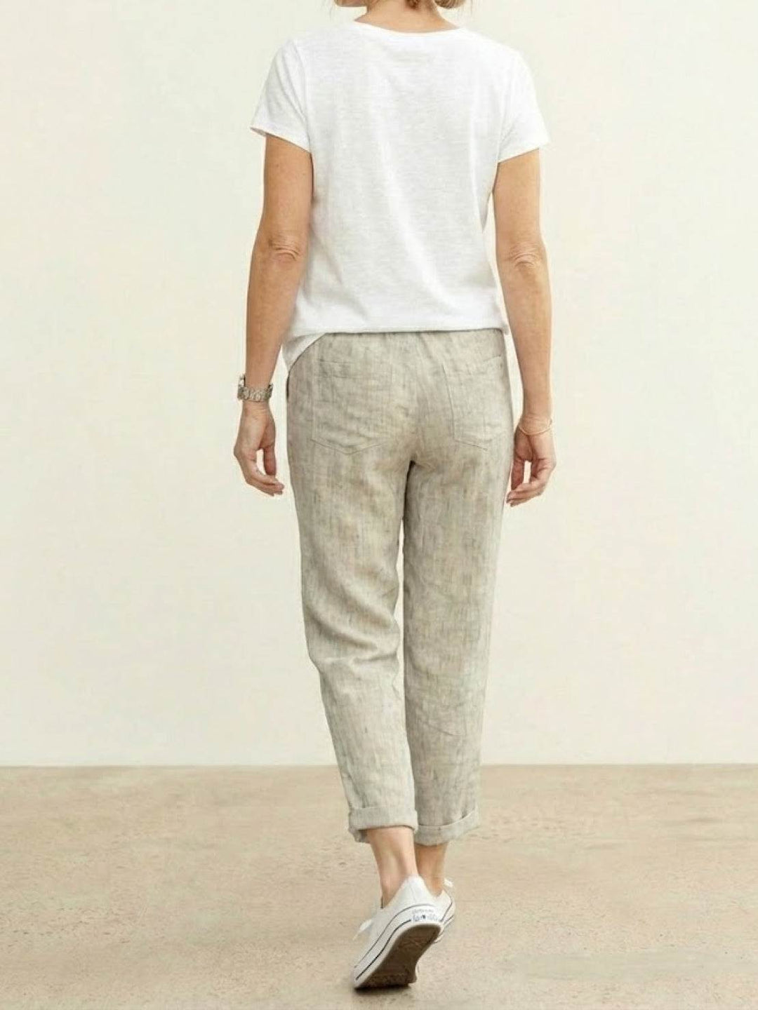 Women's Casual Drawstring Straight-Leg Casual Pants