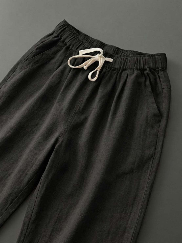 Women's Casual Drawstring Straight-Leg Casual Pants