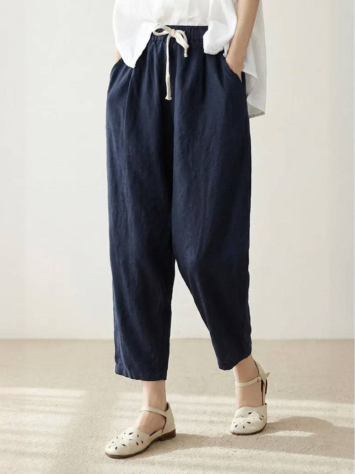 Women's Casual Drawstring Straight-Leg Casual Pants