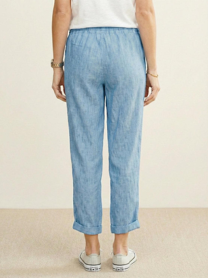 Women's Casual Drawstring Straight-Leg Casual Pants