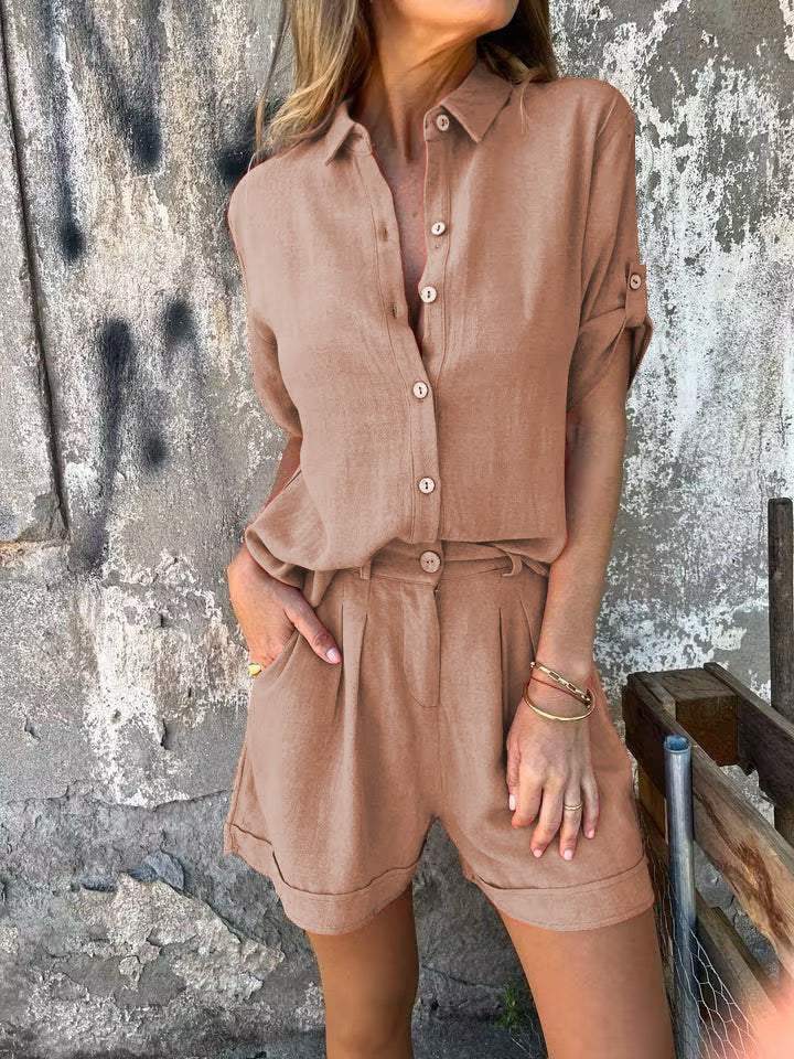 Women's Stylish Cotton-Linen Set