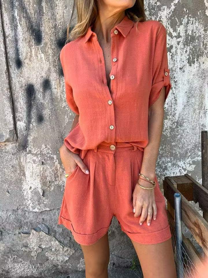 Women's Stylish Cotton-Linen Set