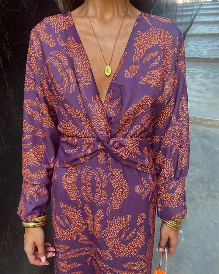 Women's Long Sleeve Maxi Dress