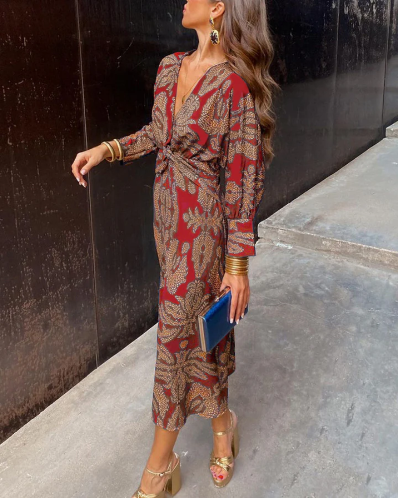 Women's Long Sleeve Maxi Dress