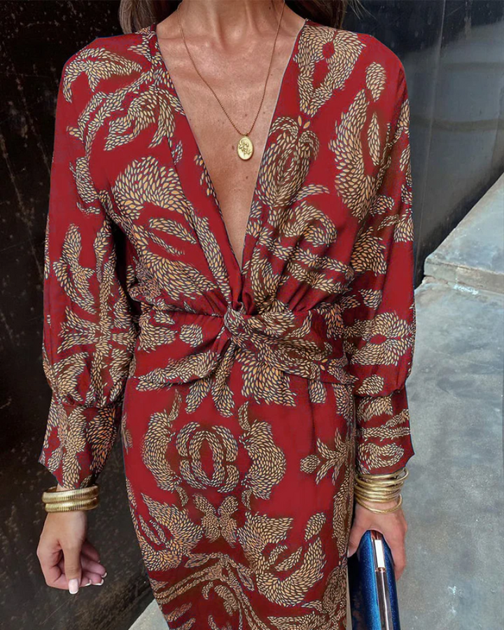 Women's Long Sleeve Maxi Dress