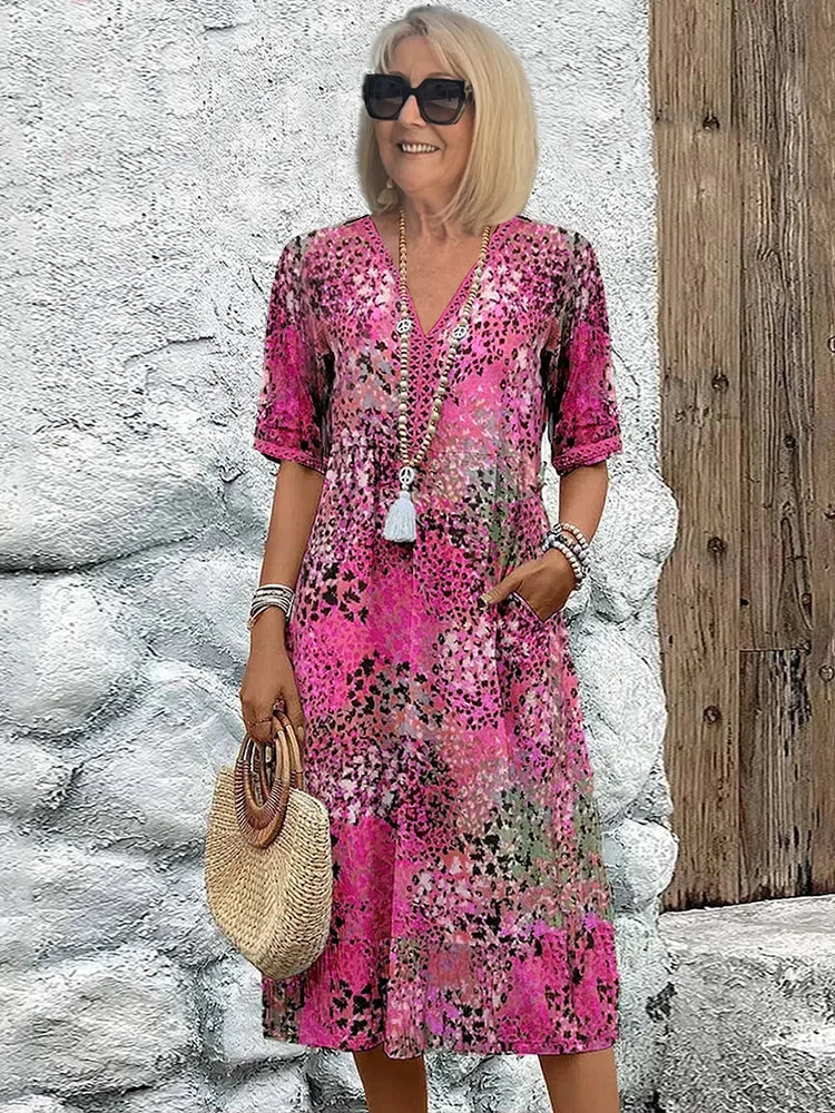 Women's Vibrant Mid Length Dress