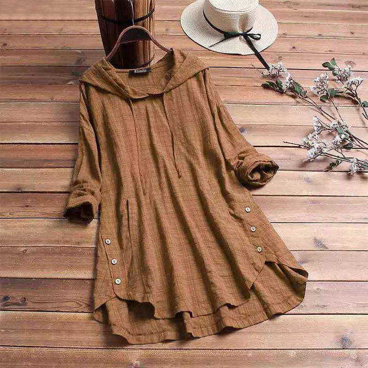 Women's Plaid Comfort Hoodie Dress