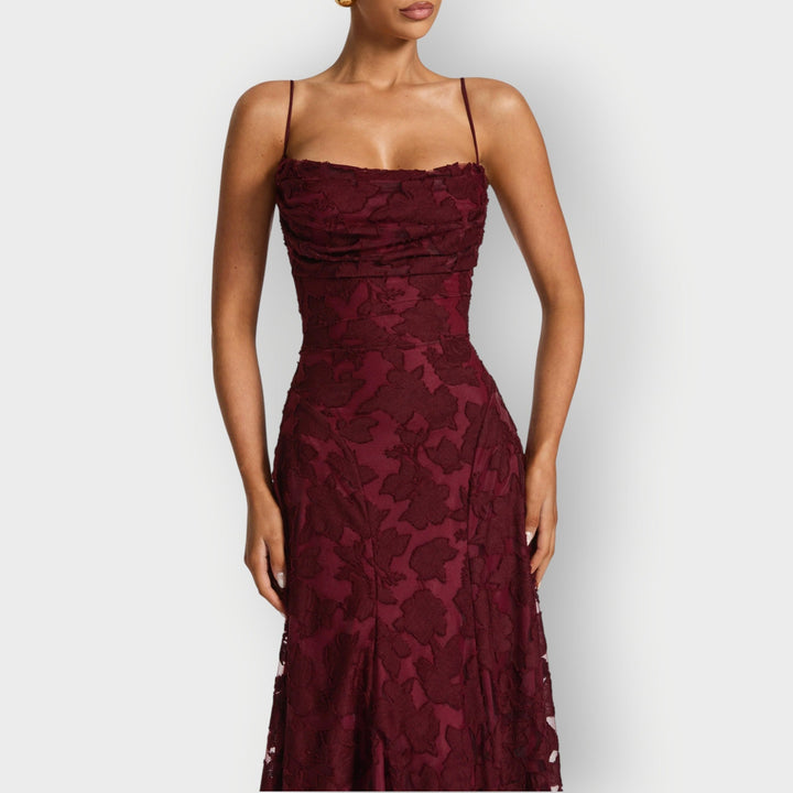 Women's Elegant Strapless Velvet Gown