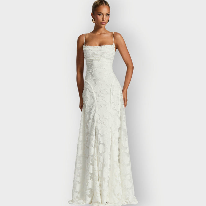 Women's Elegant Strapless Velvet Gown