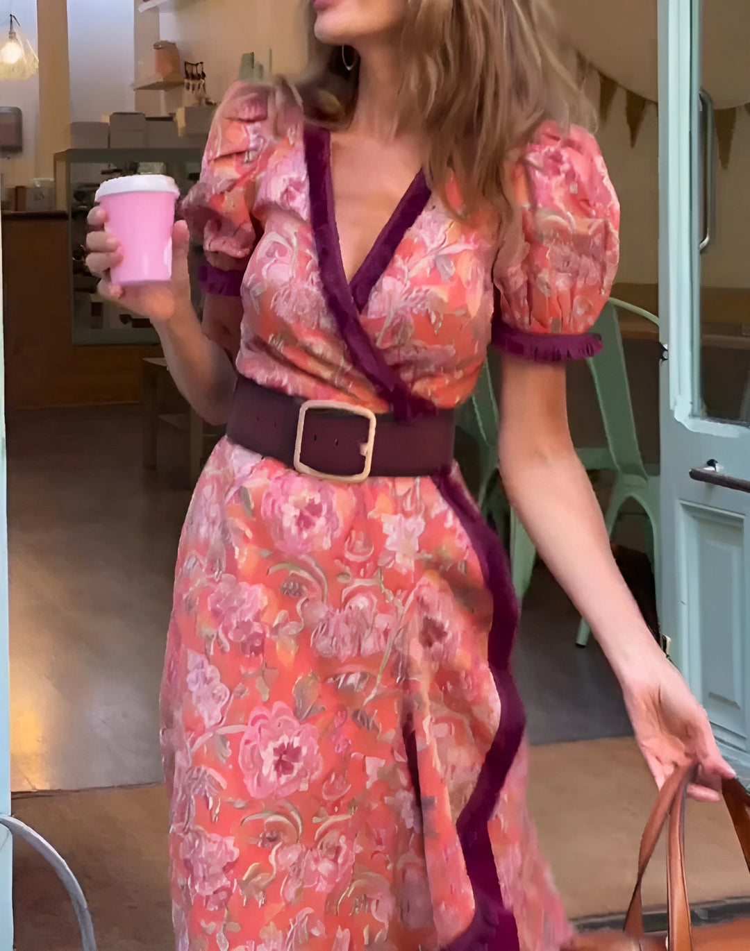 Women’s Romantic Pink Maxi Outfit