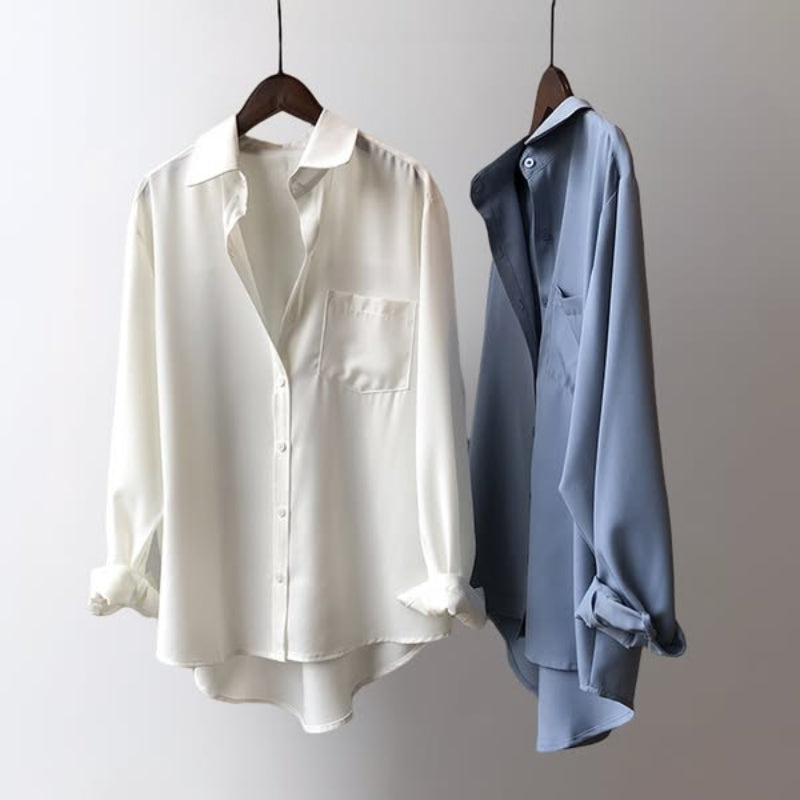 Women’s Timeless Elegance In Silk Blouse