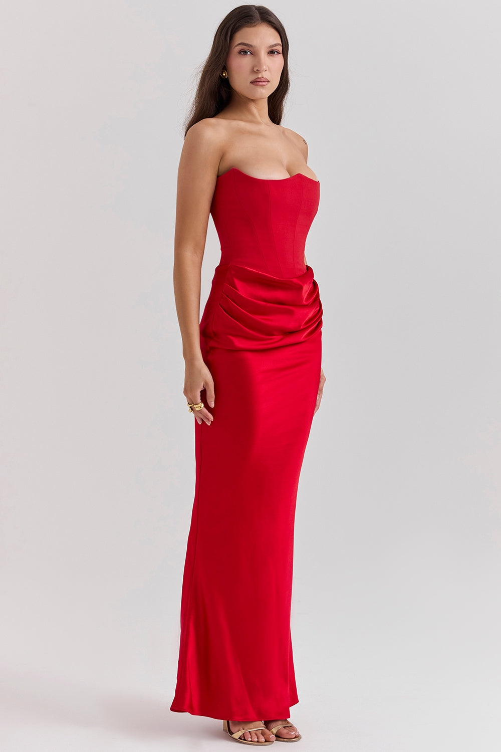 Women's Strapless Corset Gown
