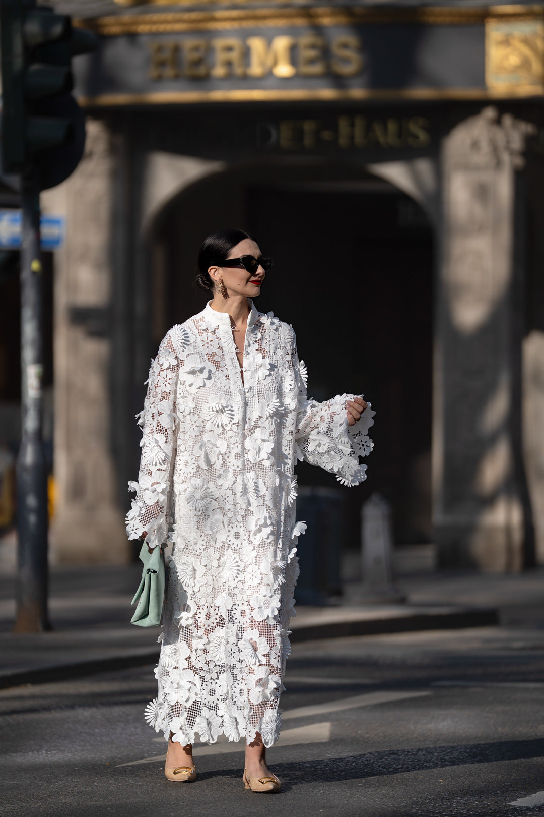 Women's Elegant Lace White Dress