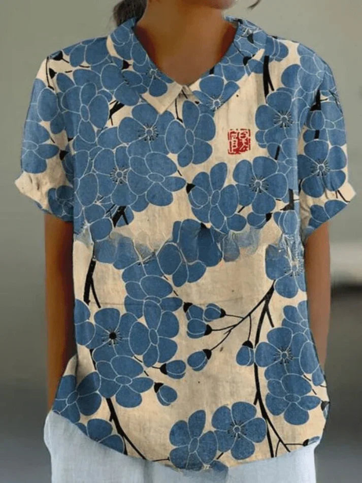 Women's Floral Pattern Blouse