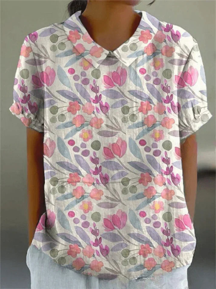 Women's Floral Pattern Blouse