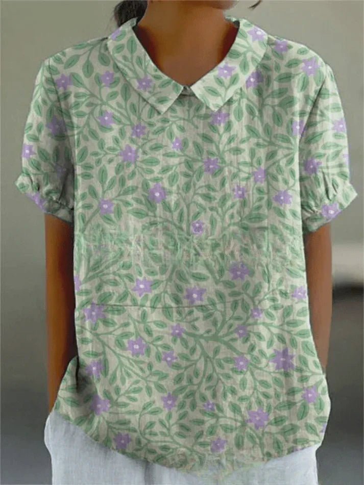 Women's Floral Pattern Blouse
