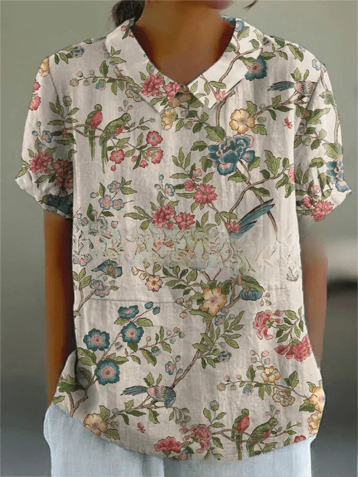 Women's Floral Pattern Blouse