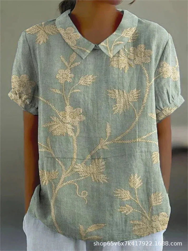 Women's Floral Pattern Blouse