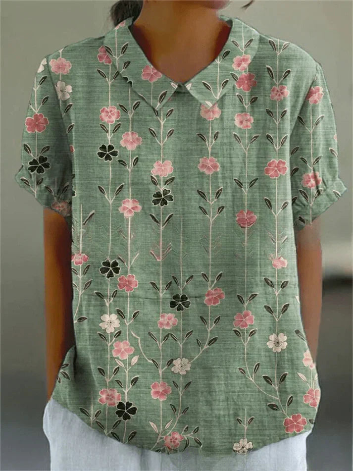 Women's Floral Pattern Blouse