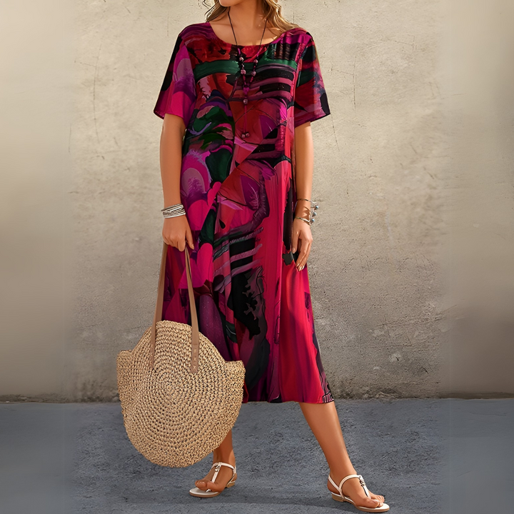Women's Flowing and Elegant Floral Dress
