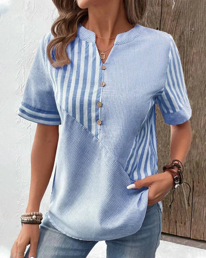 Women's Soft Striped Blouse