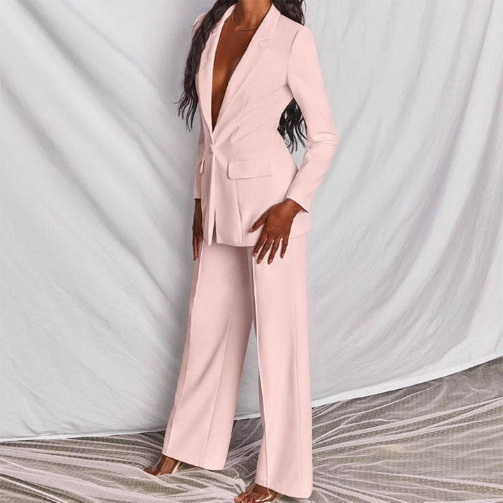 Women's Chic Blazer & Trousers Set