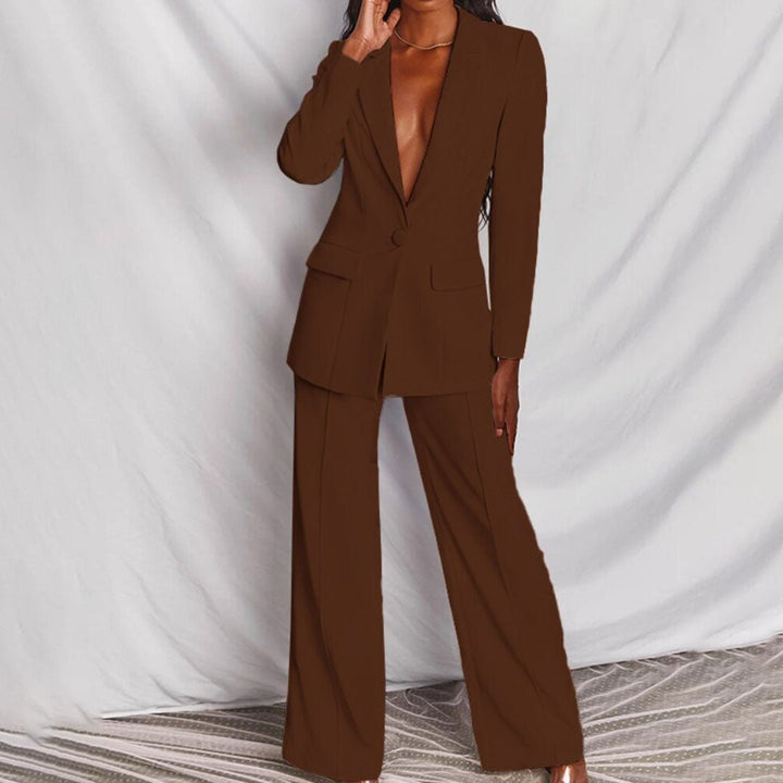 Women's Chic Blazer & Trousers Set