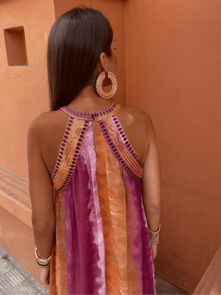 Women's Summer Dress with Ombre Effect