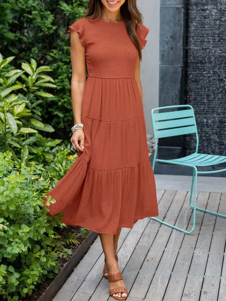 Women's Tummy Control Draped Elegant Dress