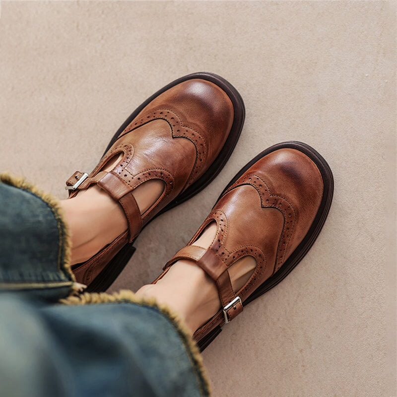 Women's Risla Leather Mary Janes