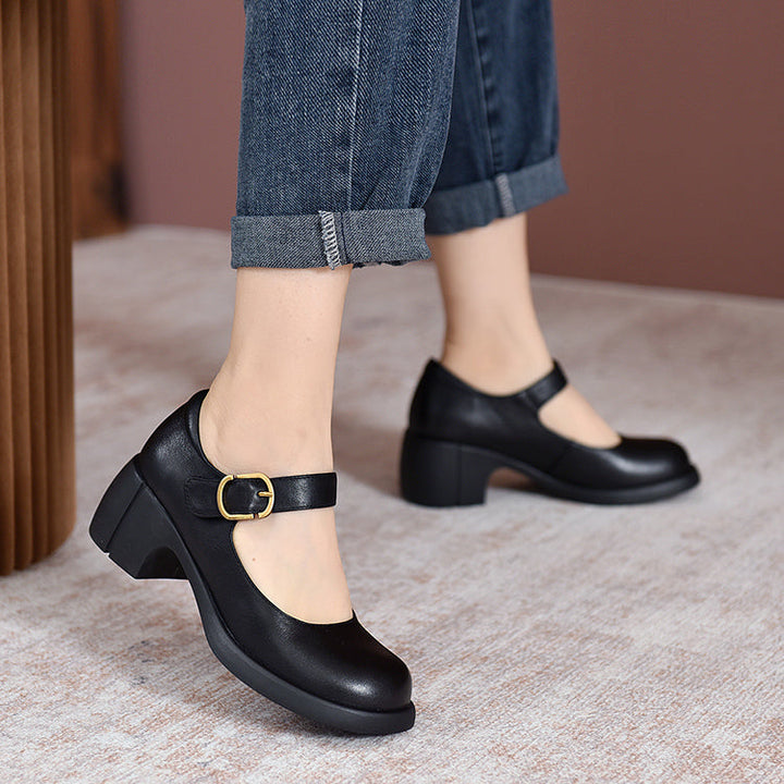 Women's Agnes Leather Mary Janes