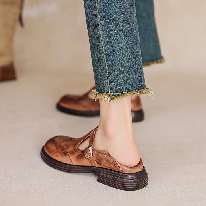 Women's Risla Leather Mary Janes