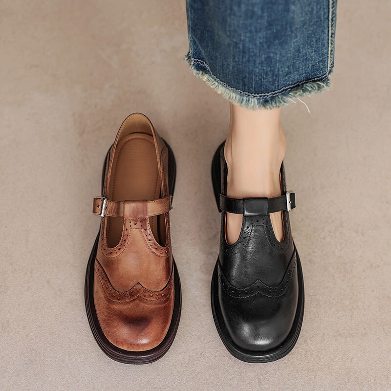 Women's Risla Leather Mary Janes