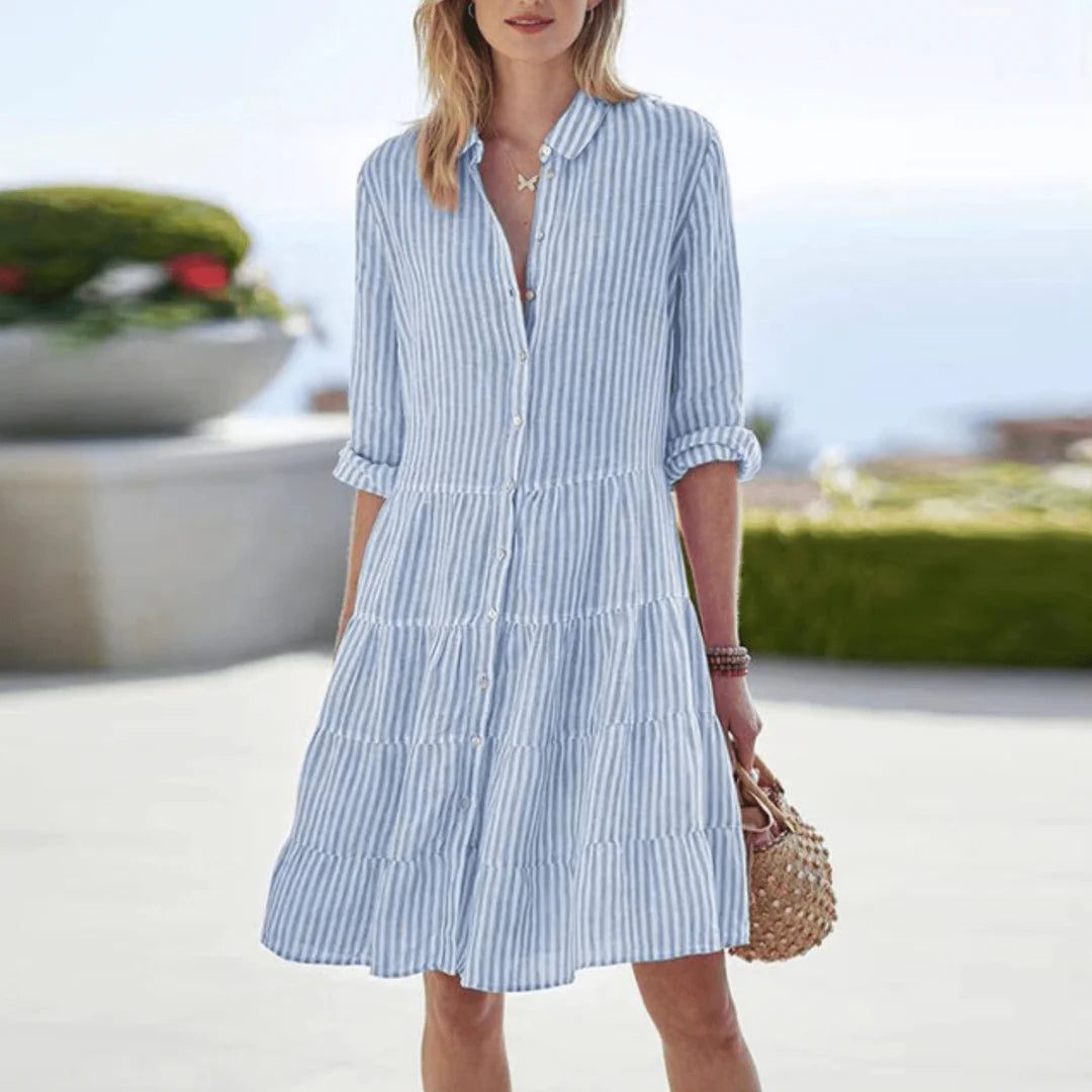 Women’s Striped Shirt Dress | Summer