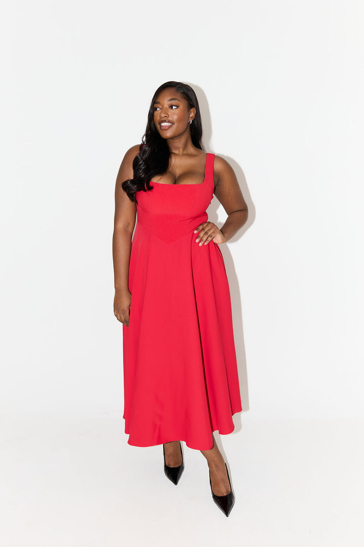 Women's Timeless Flowy Midi Dress