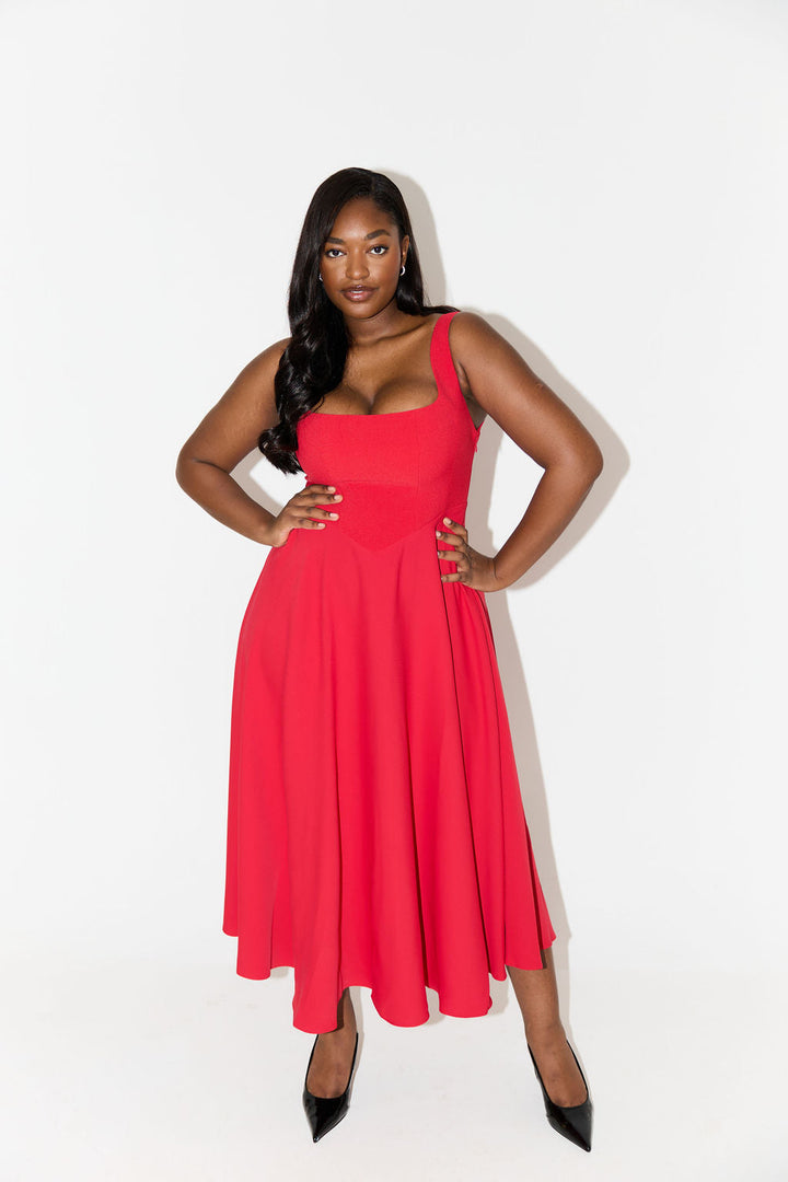 Women's Timeless Flowy Midi Dress