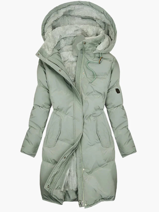 Women’s Hooded Puffer Jacket | Long