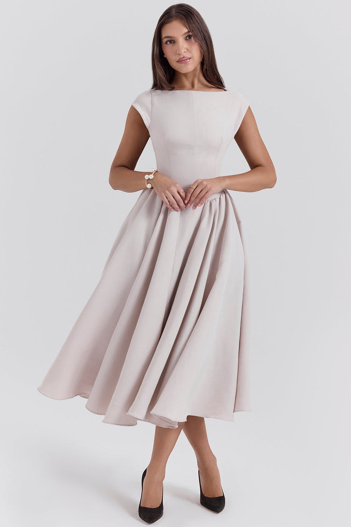 Women’s Backless Dropped Shoulder Dress