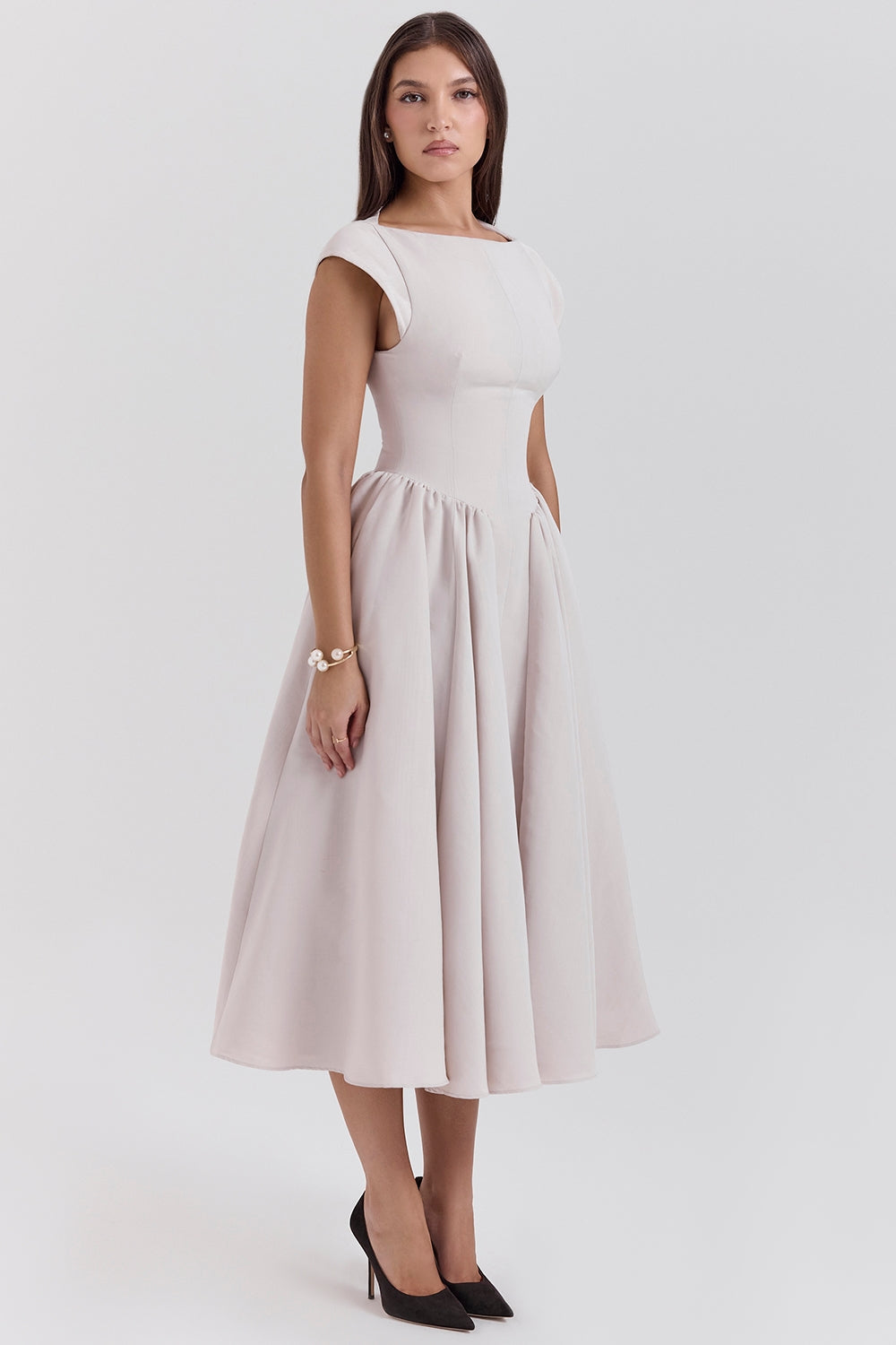 Women’s Backless Dropped Shoulder Dress
