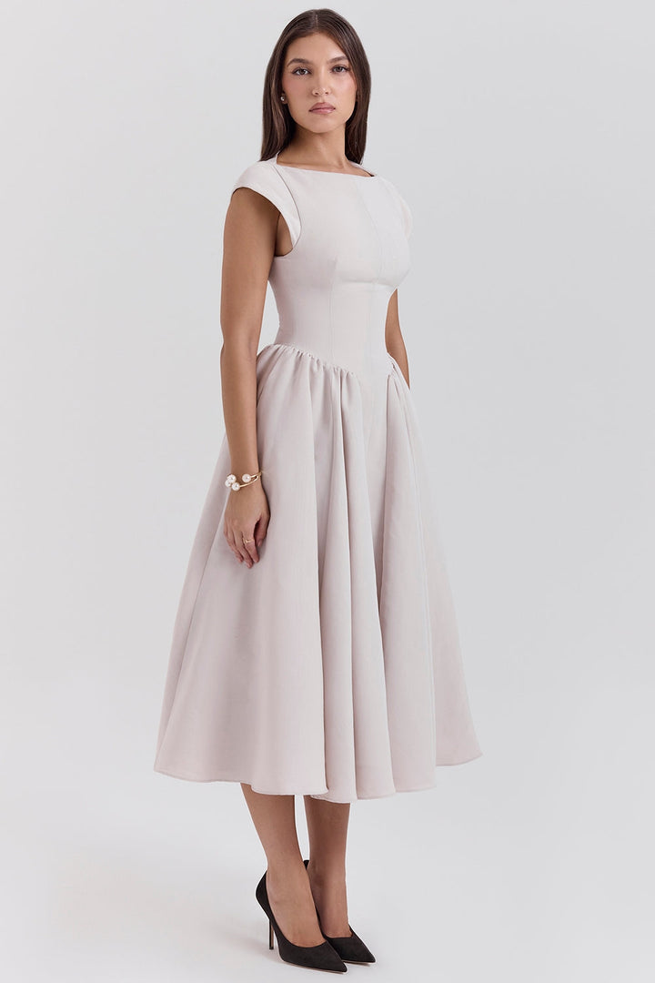 Women’s Backless Dropped Shoulder Dress