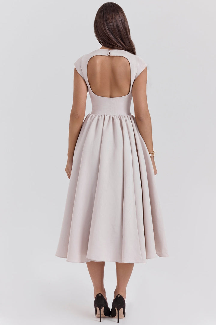 Women’s Backless Dropped Shoulder Dress